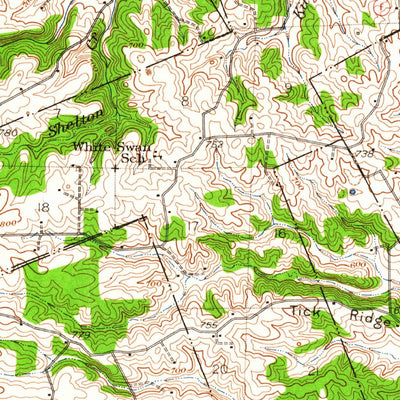 United States Geological Survey Elsberry, MO (1934, 62500-Scale) digital map
