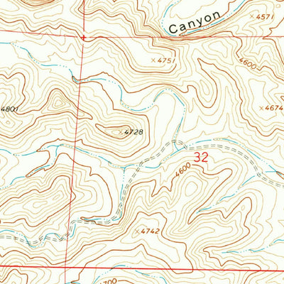 United States Geological Survey Elsie Canyon, NM (1967, 24000-Scale) digital map