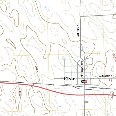 United States Geological Survey Elsie, NE (2021, 24000-Scale) digital map
