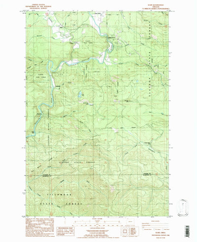 United States Geological Survey Elsie, OR (1984, 24000-Scale) digital map