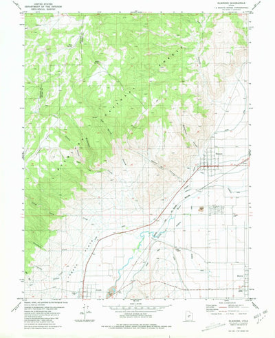 United States Geological Survey Elsinore, UT (1980, 24000-Scale) digital map