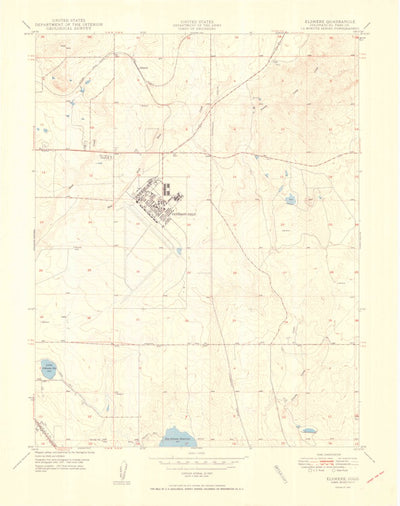 United States Geological Survey Elsmere, CO (1950, 24000-Scale) digital map