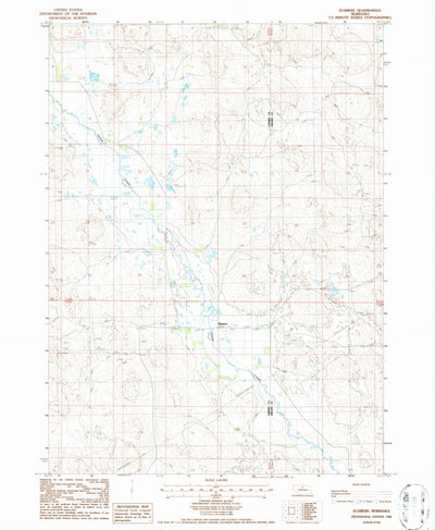 United States Geological Survey Elsmere, NE (1986, 24000-Scale) digital map