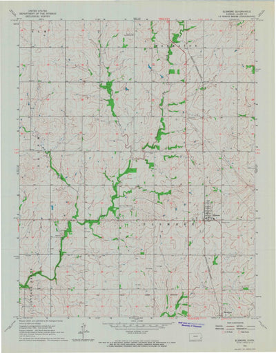 United States Geological Survey Elsmore, KS (1966, 24000-Scale) digital map