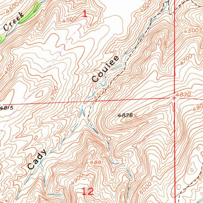 United States Geological Survey Elton, MT (1951, 24000-Scale) digital map