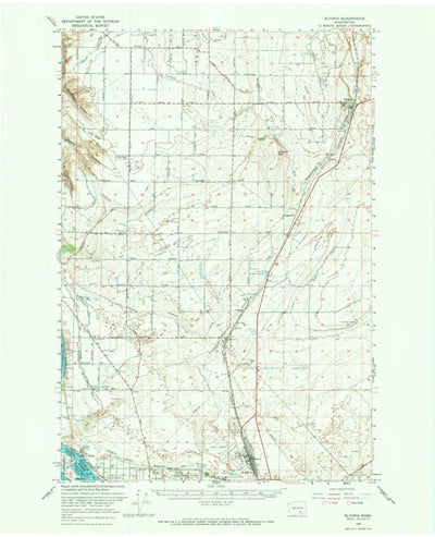 United States Geological Survey Eltopia, WA (1965, 62500-Scale) digital map