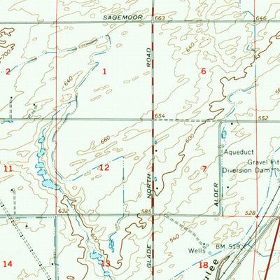 United States Geological Survey Eltopia, WA (1965, 62500-Scale) digital map