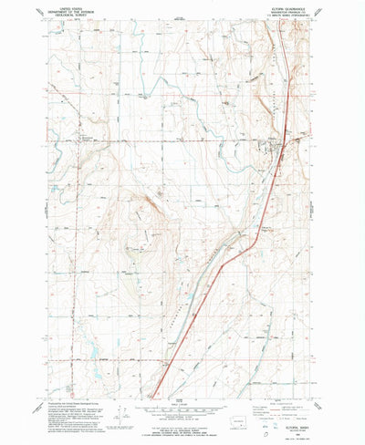 United States Geological Survey Eltopia, WA (1992, 24000-Scale) digital map