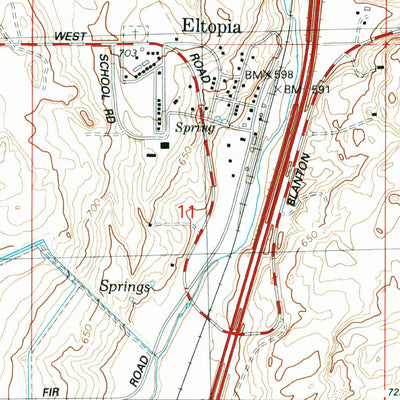 United States Geological Survey Eltopia, WA (1992, 24000-Scale) digital map