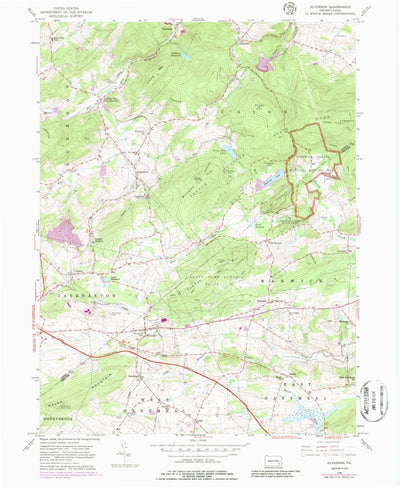 United States Geological Survey Elverson, PA (1956, 24000-Scale) digital map