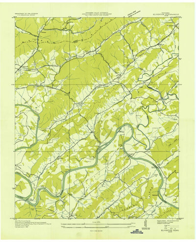 United States Geological Survey Elverton, TN (1935, 24000-Scale) digital map