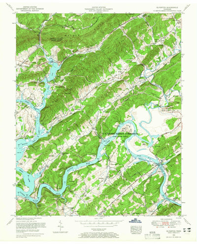 United States Geological Survey Elverton, TN (1953, 24000-Scale) digital map