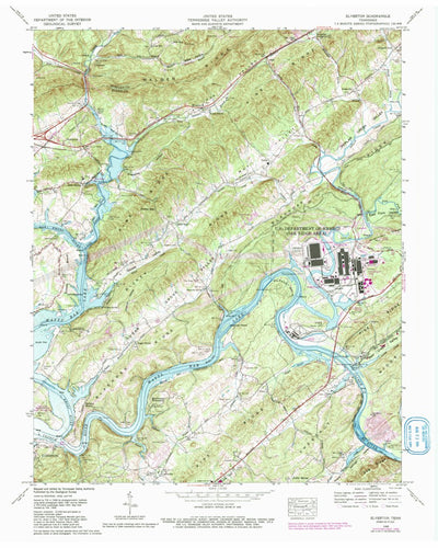 United States Geological Survey Elverton, TN (1968, 24000-Scale) digital map
