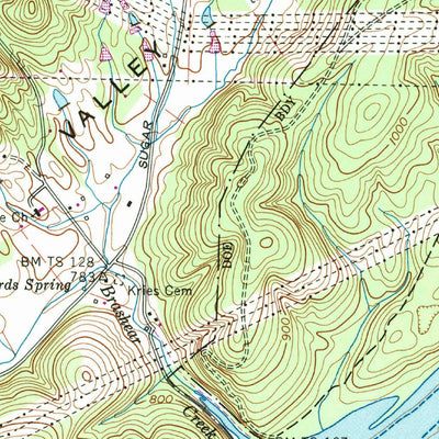United States Geological Survey Elverton, TN (1968, 24000-Scale) digital map