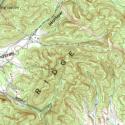 United States Geological Survey Elverton, TN (1968, 24000-Scale) digital map