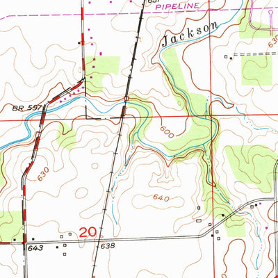 United States Geological Survey Elwood, IL (1953, 24000-Scale) digital map