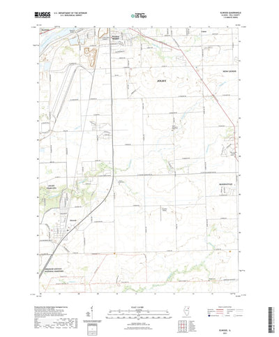 United States Geological Survey Elwood, IL (2021, 24000-Scale) digital map