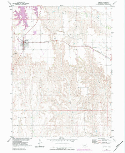 United States Geological Survey Elwood, NE (1971, 24000-Scale) digital map