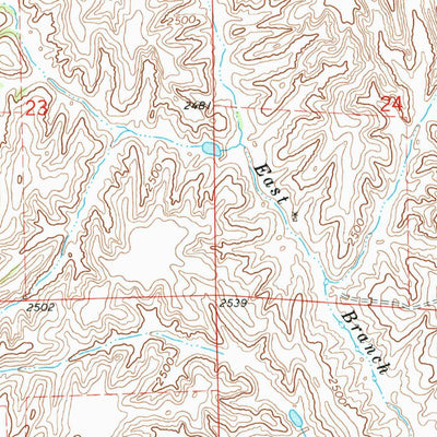 United States Geological Survey Elwood, NE (1971, 24000-Scale) digital map