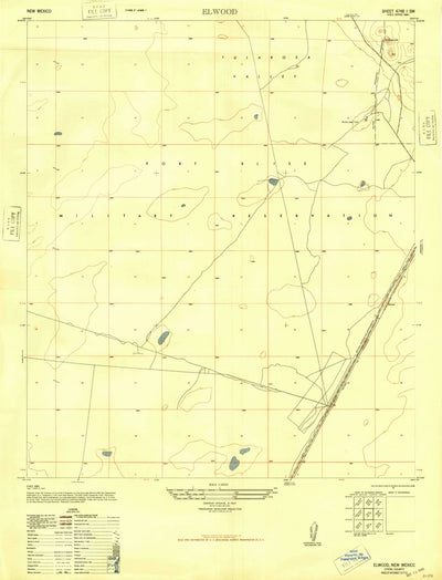 United States Geological Survey Elwood, NM (1948, 24000-Scale) digital map