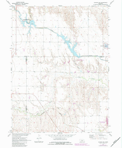 United States Geological Survey Elwood NW, NE (1971, 24000-Scale) digital map