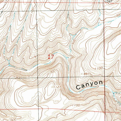 United States Geological Survey Elwood, WA (1991, 24000-Scale) digital map