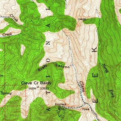United States Geological Survey Ely, NV (1952, 125000-Scale) digital map