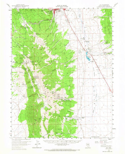 United States Geological Survey Ely, NV (1958, 62500-Scale) digital map
