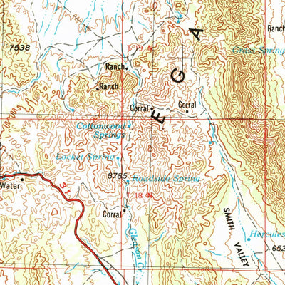 United States Geological Survey Ely, NV-UT (1956, 250000-Scale) digital map