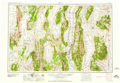 United States Geological Survey Ely, NV-UT (1959, 250000-Scale) digital map