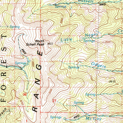 United States Geological Survey Ely, NV-UT (1987, 100000-Scale) digital map