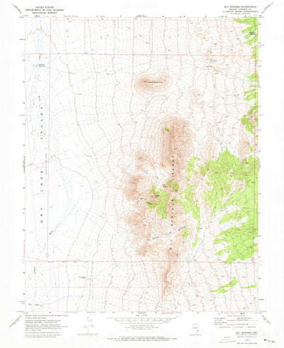 United States Geological Survey Ely Springs, NV (1970, 24000-Scale) digital map