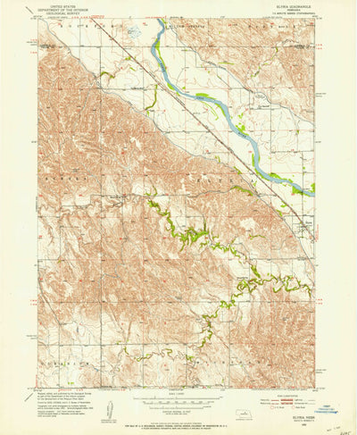 United States Geological Survey Elyria, NE (1952, 24000-Scale) digital map