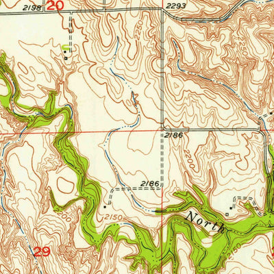 United States Geological Survey Elyria, NE (1952, 24000-Scale) digital map