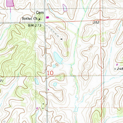 United States Geological Survey Emelle, AL-MS (1974, 24000-Scale) digital map
