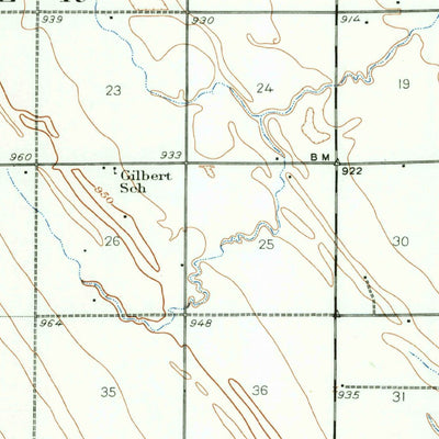 United States Geological Survey Emerado, ND (1934, 62500-Scale) digital map
