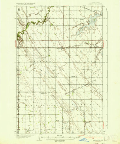United States Geological Survey Emerado, ND (1936, 62500-Scale) digital map