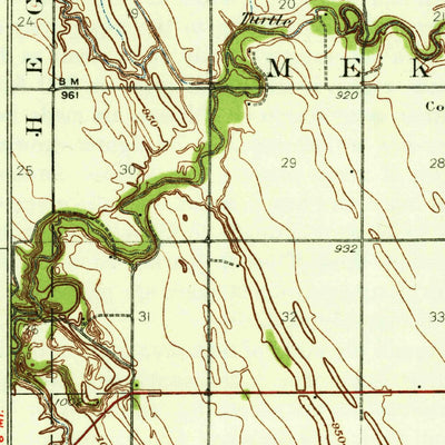 United States Geological Survey Emerado, ND (1936, 62500-Scale) digital map