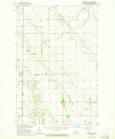 United States Geological Survey Emerado SE, ND (1963, 24000-Scale) digital map