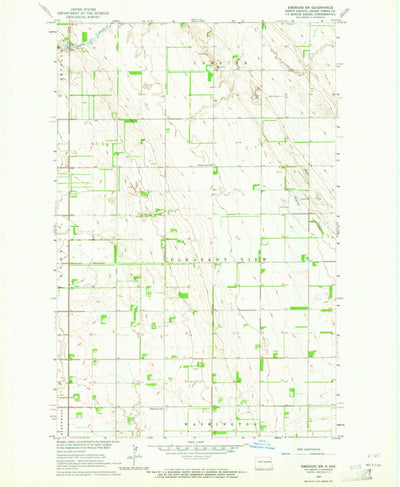 United States Geological Survey Emerado SW, ND (1963, 24000-Scale) digital map