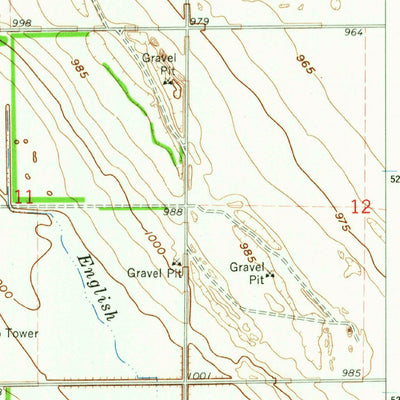 United States Geological Survey Emerado SW, ND (1963, 24000-Scale) digital map