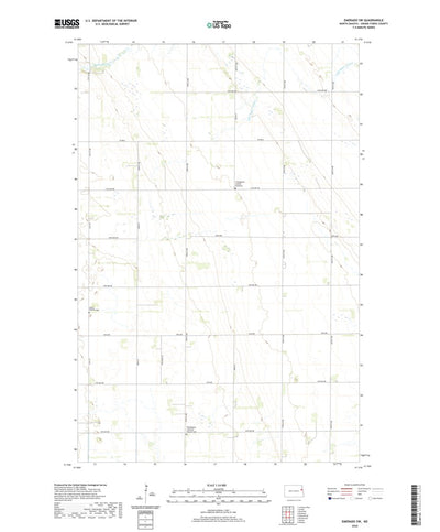 United States Geological Survey Emerado SW, ND (2020, 24000-Scale) digital map