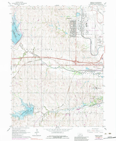 United States Geological Survey Emerald, NE (1964, 24000-Scale) digital map