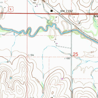 United States Geological Survey Emerald, NE (1964, 24000-Scale) digital map