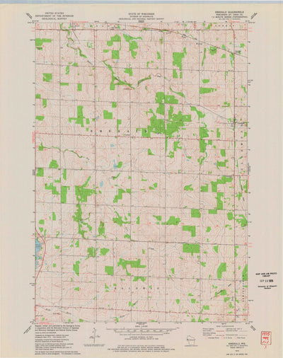 United States Geological Survey Emerald, WI (1975, 24000-Scale) digital map