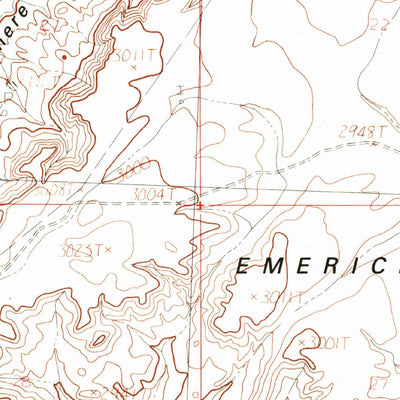 United States Geological Survey Emerick Bench, MT (1984, 24000-Scale) digital map