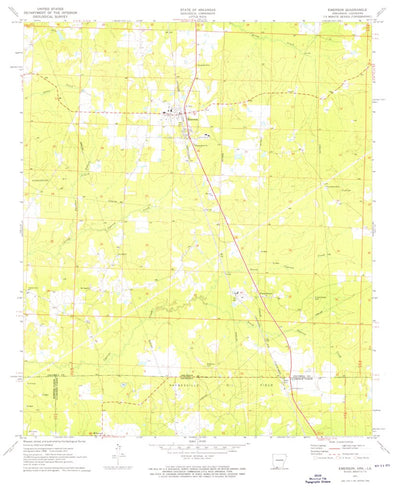 United States Geological Survey Emerson, AR-LA (1971, 24000-Scale) digital map