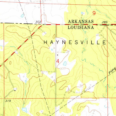 United States Geological Survey Emerson, AR-LA (1971, 24000-Scale) digital map