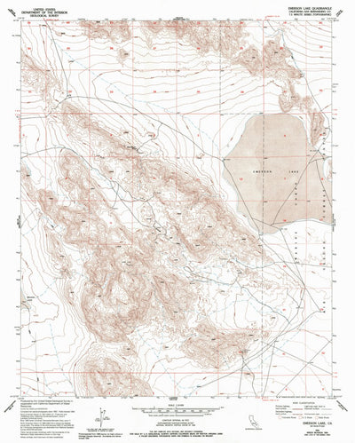 United States Geological Survey Emerson Lake, CA (1954, 24000-Scale) digital map