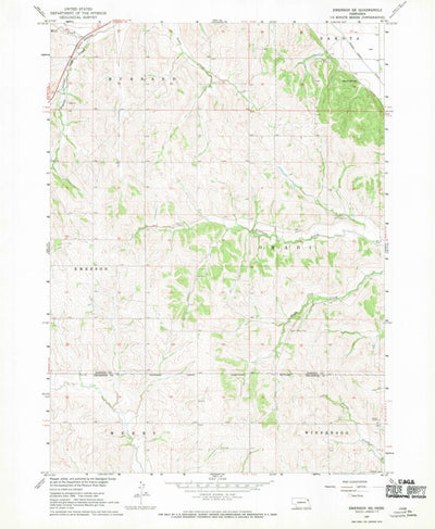 United States Geological Survey Emerson SE, NE (1967, 24000-Scale) digital map